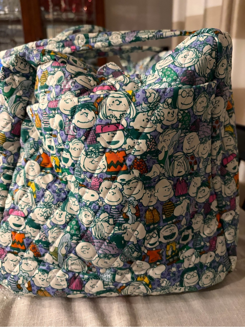 361, NWT Limited Edition Vera Bradley The Peanuts Large Original Duffle Bag. - Picture 4 of 9